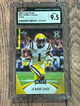 Load image into Gallery viewer, 2021 Leaf Draft Gold #31 Ja&#39;Marr Chase RC Rookie CGC 9.5 MINT+
