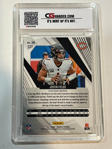 2023 Panini Phoenix SP Variation #26 Justin Fields Chicago Bears CG 9.5