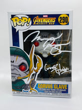 Load image into Gallery viewer, Corvus Glaive 290 Avengers Infinity War Funko Pop signed by Michael James Shaw
