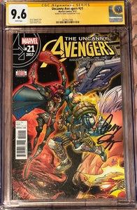 CGC SS 9.6 Uncanny Avengers #21 signed by Gerry Duggan