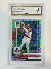 Load image into Gallery viewer, 2022-23 Donruss Optic Premium Box Set Damian Lillard Trail Blazers #49 114/249 DCI 9
