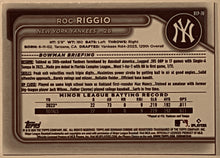 Load image into Gallery viewer, 2024 Bowman Chrome Roc Riggio Prospect #BCP70 Yankees
