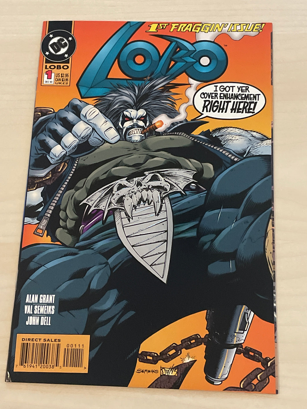 Lobo #1 (1993) Foil embossed cover