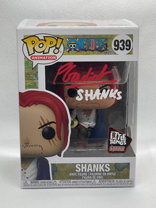 Shanks 939 One Piece Little Things Exclusive funko pop signed by Peter Gadiot (73)