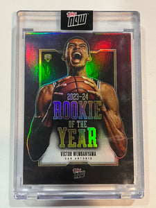 Victor Wembanyama 2023-24 Topps Now NBA Rookie of the Year Basketball Card VW-6
