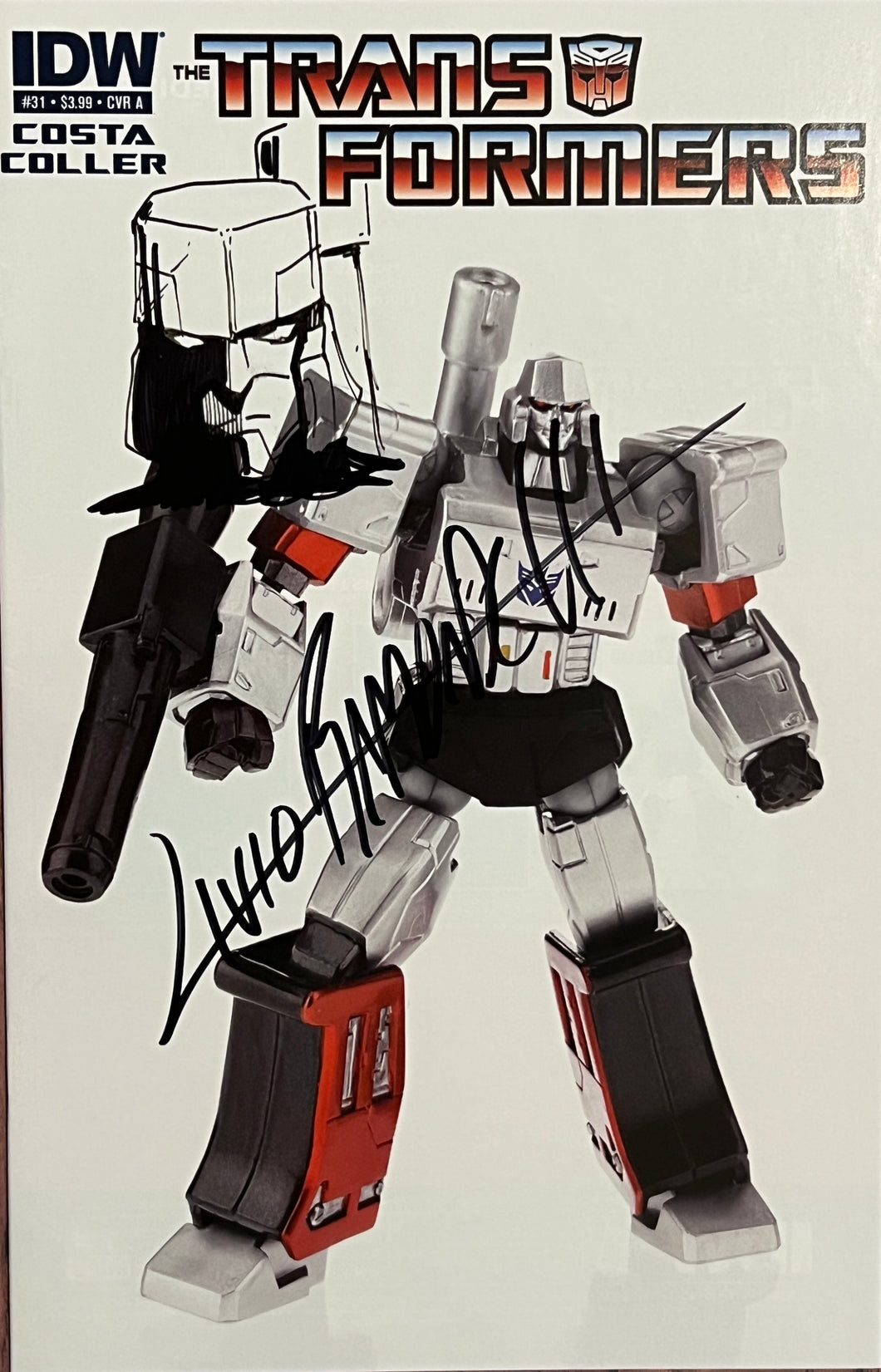 Transformers #31 with Original Art Megatron remarque by Livio Ramondelli