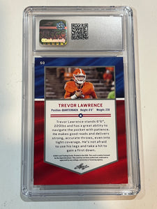 2021 Leaf Draft All-American #50 Trevor Lawrence RC Rookie CGC 8.5 NM-MT+