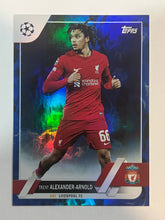 Load image into Gallery viewer, 2022-23 Topps Club Competitions Trent Alexander-Arnold Blue Inferno #66 40/125
