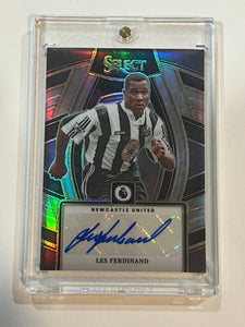 2023-24 Select Premier League Les Ferdinand Silver Prizm Auto Autograph #SS-LF