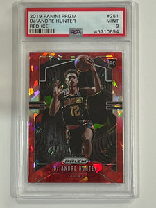 De'Andre Hunter #251 Red Ice 2019 Panini Prizm CGC 9 Mint (Rookie Card)