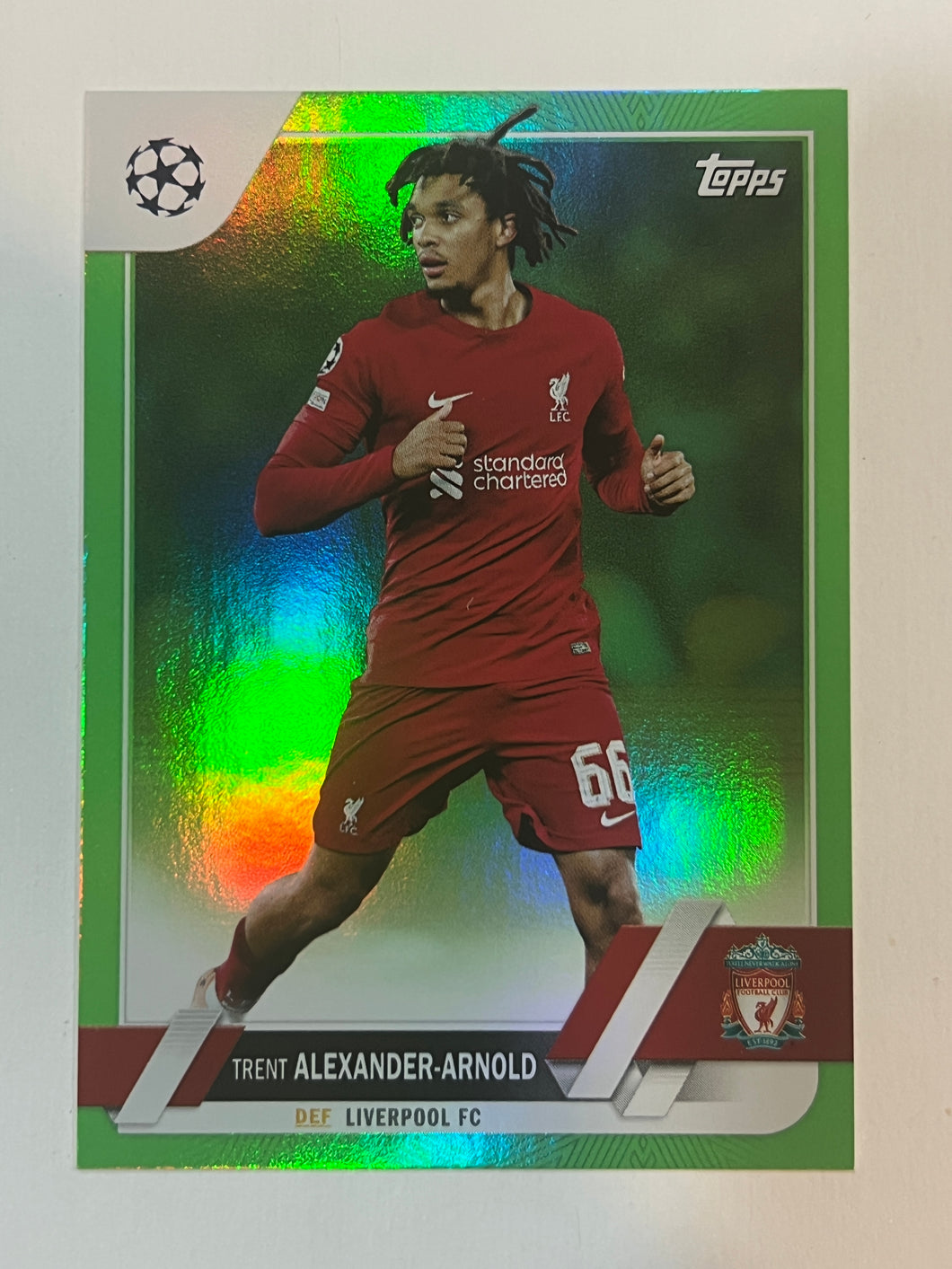 2022-23 Topps Club Competitions Trent Alexander-Arnold Neon Green Foil #66 25/199