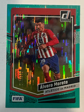 Load image into Gallery viewer, 2023-24 Donruss FIFA Alvaro Morata Teal Parallel #199/199 111 Atletico de Madrid
