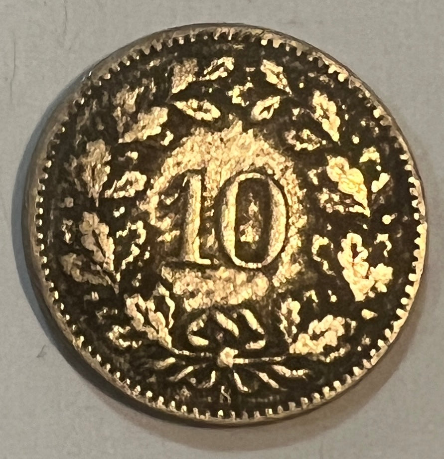 Switzerland 1901 - 10 Rappen