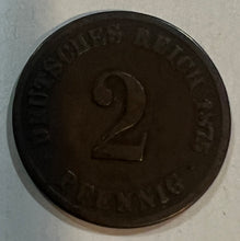 Load image into Gallery viewer, Germany, Two Pfennig, 1875
