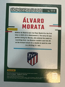 2023-24 Donruss FIFA Alvaro Morata Teal Parallel #199/199 111 Atletico de Madrid