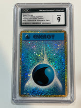 Load image into Gallery viewer, Water Energy (2023) Japanese Pokemon Holo Blastoise &amp; Suicune ex deck CGC Mint 9
