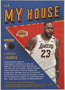 LeBron James #6 2021 Panini Donruss Optic My House