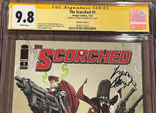 Load image into Gallery viewer, CGC SS 9.8 The Scorched #1 (variant cover G) signed by Ryan Stegman
