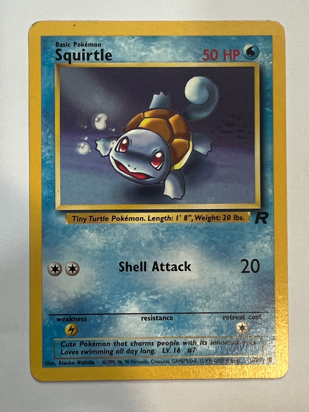 Squirtle #68 Pokemon Team Rocket