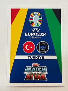 Irfan Can Kahveci (Turkey) #TUR8 Topps Match Attax Euro 2024