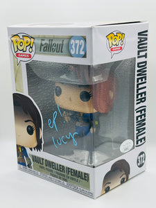 Female Vault Dweller 372 Fallout signed by Ella Purnell