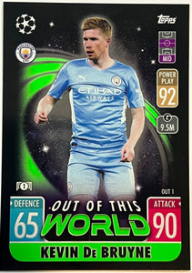 2021-22 Topps Match Attax Out Of World Kevin De Bruyne #OUT1