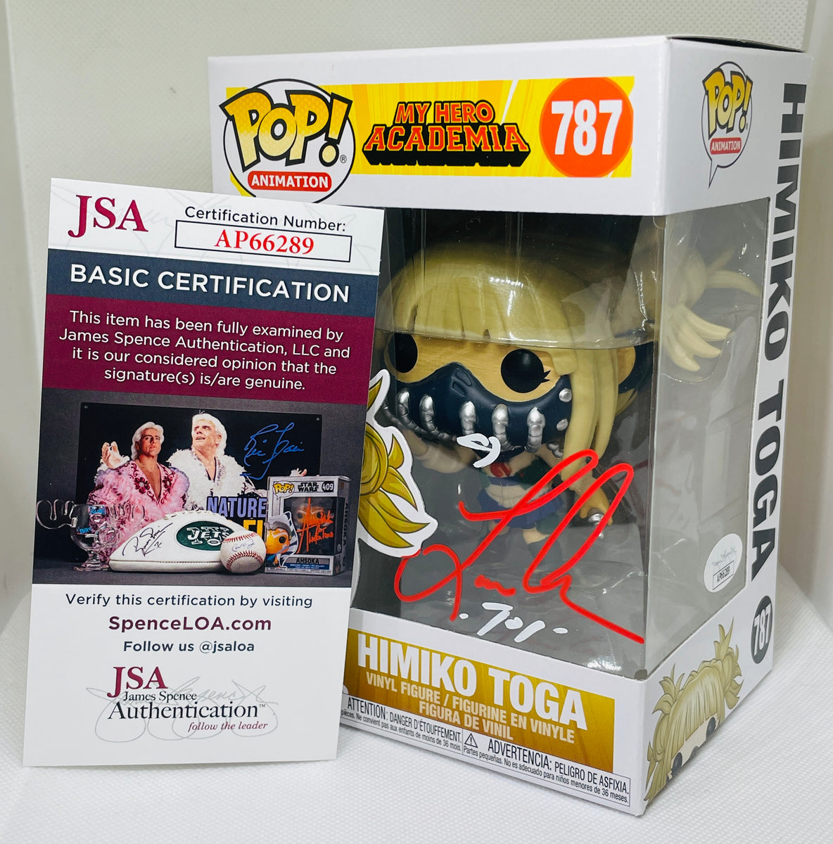 Himiko Toga 787 My Hero Academia funko pop signed by Leah Clark – Camel ...