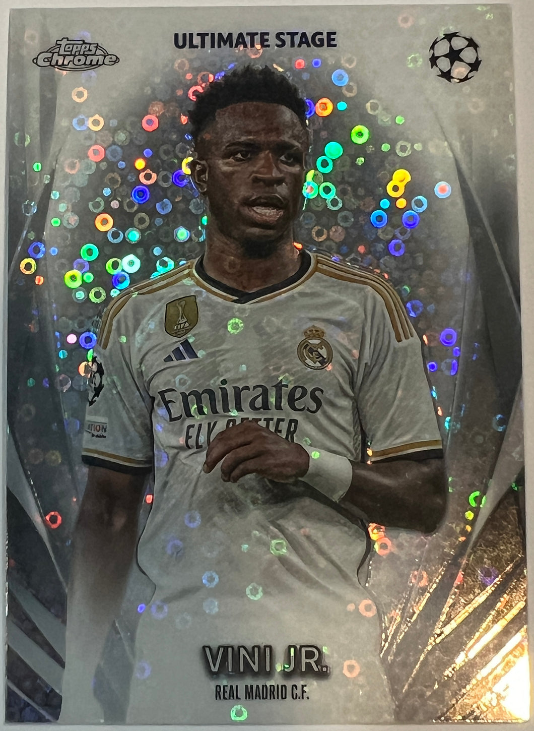 2023-24 TOPPS UEFA CLUB COMPETITIONS VINI JR. ULTIMATE STAGE CHROME #USC-41