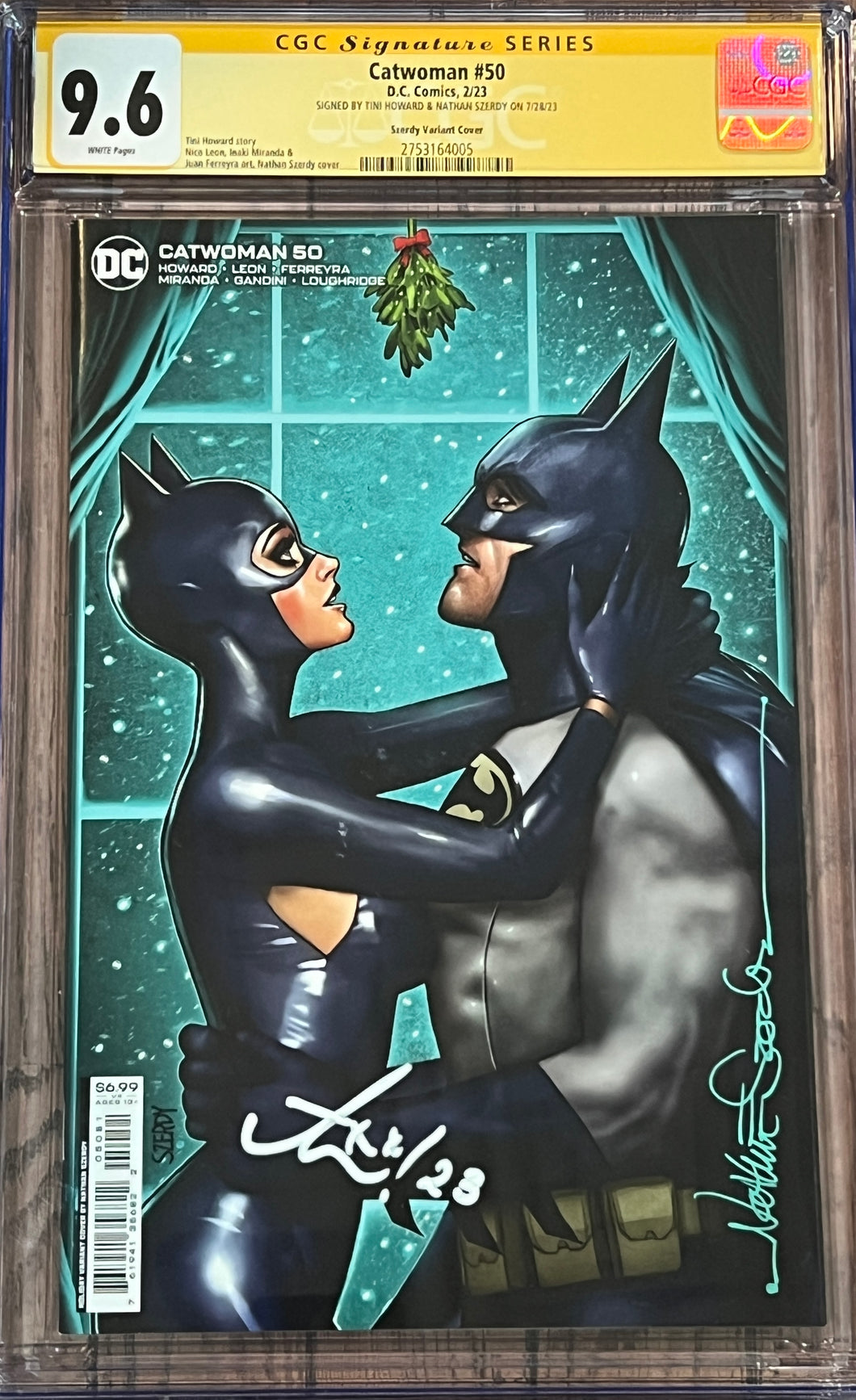 CGC Signature Series 9.6 Catwoman #50 Szerdy Variant DC Comics Signed by Nathan Szerdy & Tini Howard