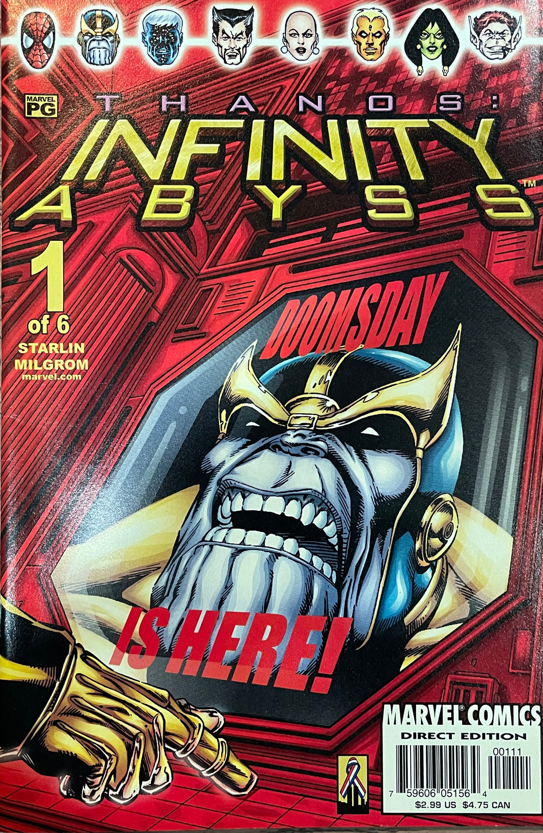 Thanos Infinity Abyss #1-6 (2002) 6 book set complete series