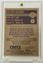 Load image into Gallery viewer, 2021 Onyx Vintage Helcris Olivarez Red Ink Auto Autograph #/25 Rockies
