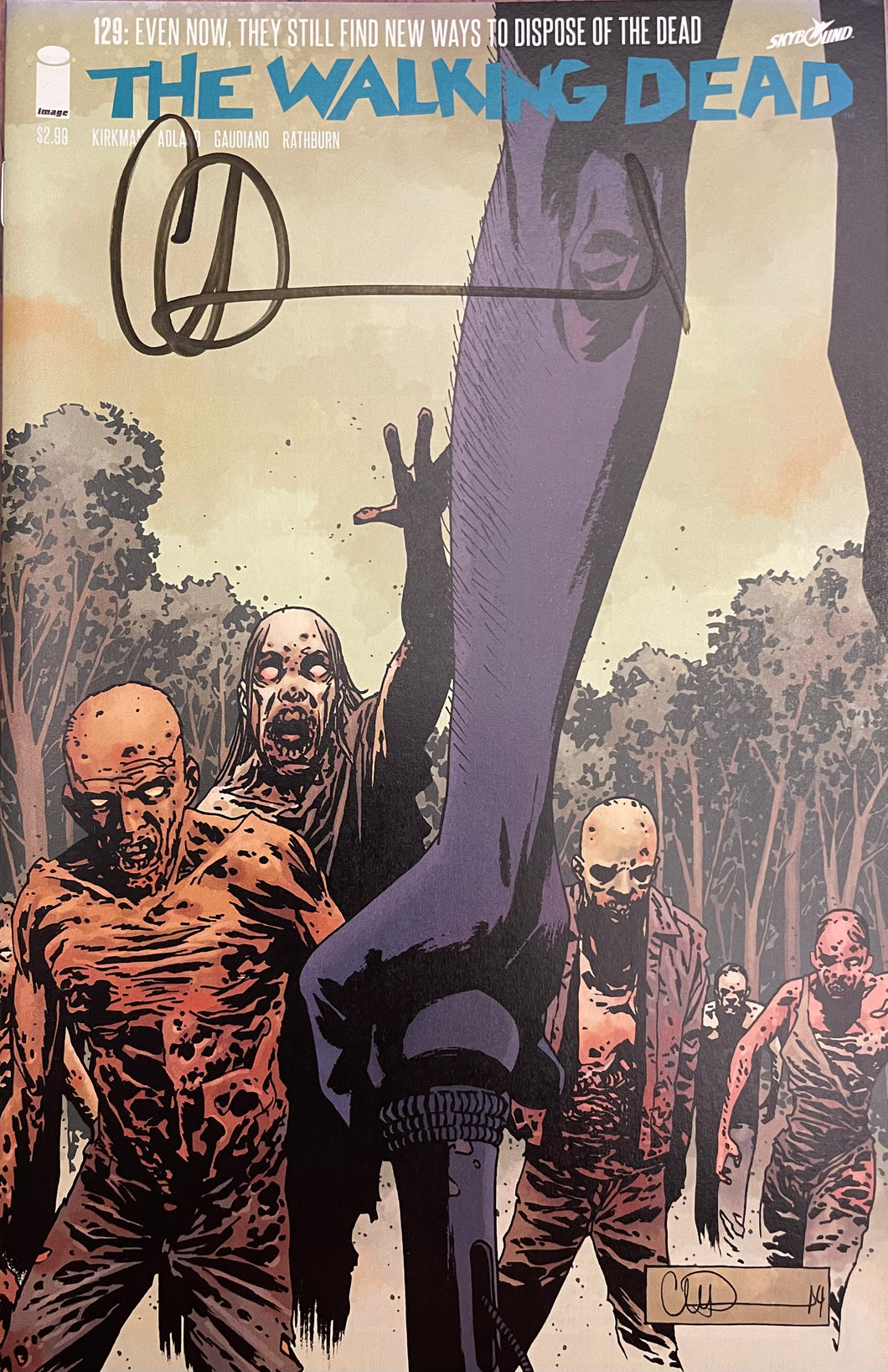 The Walking Dead #129 signed by Charlie Adlard