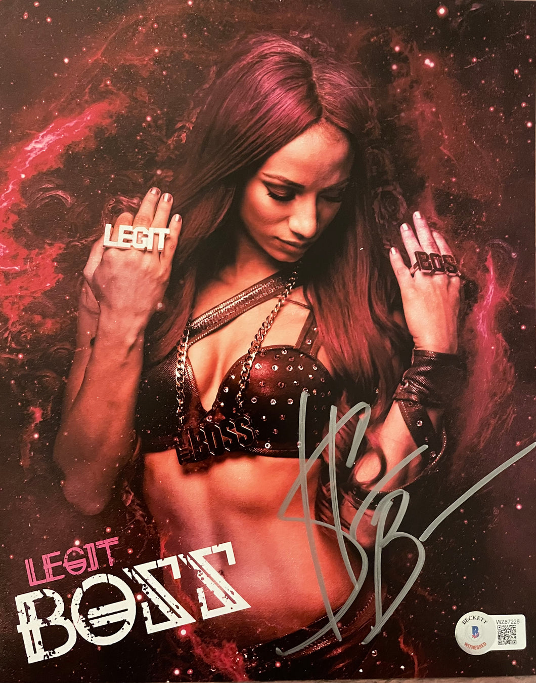 Sasha Banks Signed 8X10 Photo WWE Autographed Beckett COA