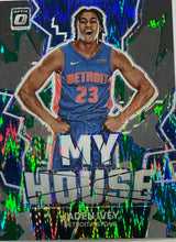Load image into Gallery viewer, Jaden Ivey [Green Shock] #9 2022 Panini Donruss Optic My House
