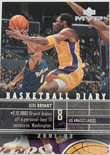 Load image into Gallery viewer, Kobe Bryant #B2 Basketball Diary MVP 2001-02 Upper Deck
