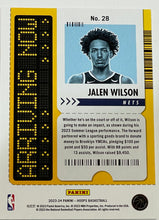 Load image into Gallery viewer, Jalen Wilson #28 2023 Panini Hoops Arriving Now
