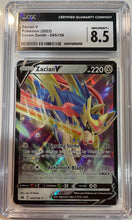 Load image into Gallery viewer, Zacian V 095/159 Crown Zenith CGC Near Mint 8.5
