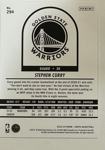 Stephen Curry #294 2022 Panini Hoops
