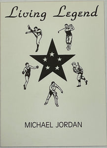 1990 Living Legend Michael Jordan Shooting Promo Card Bulls