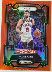 Zach Lavine [Orange] #17 2023 Panini Prizm Monopoly 015/124