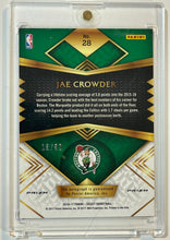 Load image into Gallery viewer, 2016-17 Select Jae Crowder Orange Prizm Autographa Uto #15/60 Celtics
