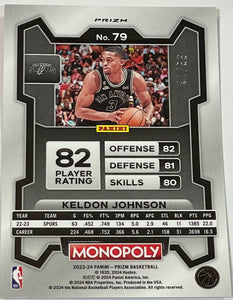 Keldon Johnson [Red] #79 2022 Panini Prizm Monopoly 44/99