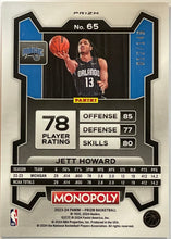 Load image into Gallery viewer, Jett Howard [Pink] #65 2023 Panini Prizm Monopoly 012/149
