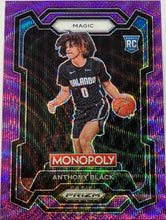 Load image into Gallery viewer, Anthony Black [Purple] #66 2023 Panini Prizm Monopoly
