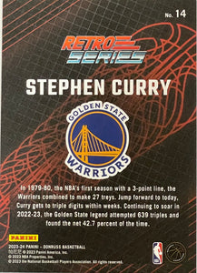 Stephen Curry #14 2023 Panini Donruss Retro Series