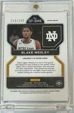 Load image into Gallery viewer, 2022-23 Prizm Draft Picks Blake Wesley Blue Prizm Rookie Auto RC #114/149 Spurs
