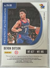 Load image into Gallery viewer, 2020-21 Prizm Draft Picks Devon Dotson Hyper Prizm Rookie Autograph Auto #PADD
