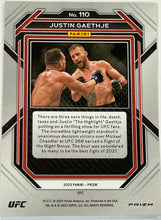 Load image into Gallery viewer, Justin Gaethje [Silver] #110 2023 Panini Prizm UFC
