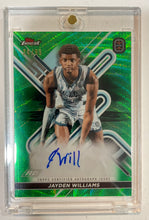 Load image into Gallery viewer, 2022-23 Topps Finest OTE Jayden Williams Green Wave Refractor Auto RC #24/99
