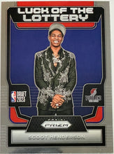 Load image into Gallery viewer, Scoot Henderson #14 2023 Panini Prizm Luck Of The Lottery
